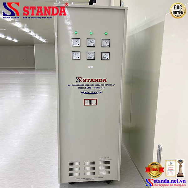 Ổn áp Standa 150KVA 3 pha - ổn áp, Biến áp Standa - Công Ty Cổ Phần Thương Mại Và Sản Xuất Redsun